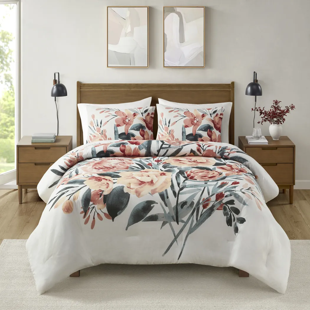 Kubiski Off-White 3 Pc King/California King Comforter Set - Thumbnail - Image 2