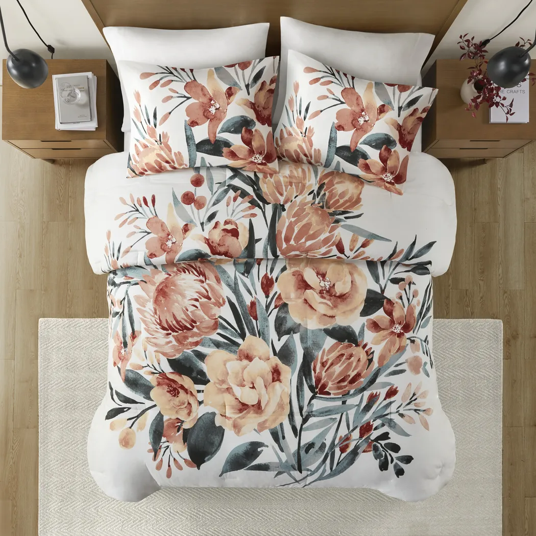 Kubiski Off-White 3 Pc King/California King Comforter Set - Thumbnail - Image 3