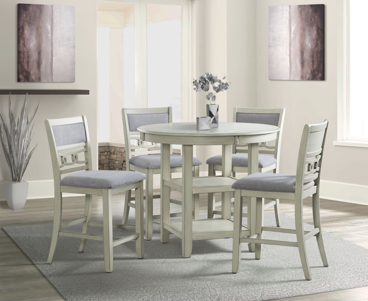 Kudzu Beige Counter Height Dining Table - Thumbnail - Image 2