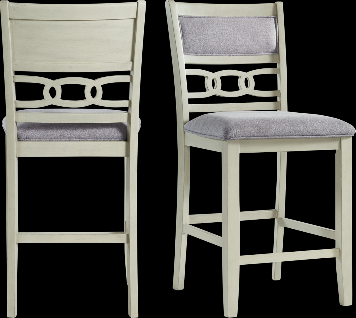 Kudzu Beige Counter Height Stool, Set of 2 - Thumbnail - Image 1