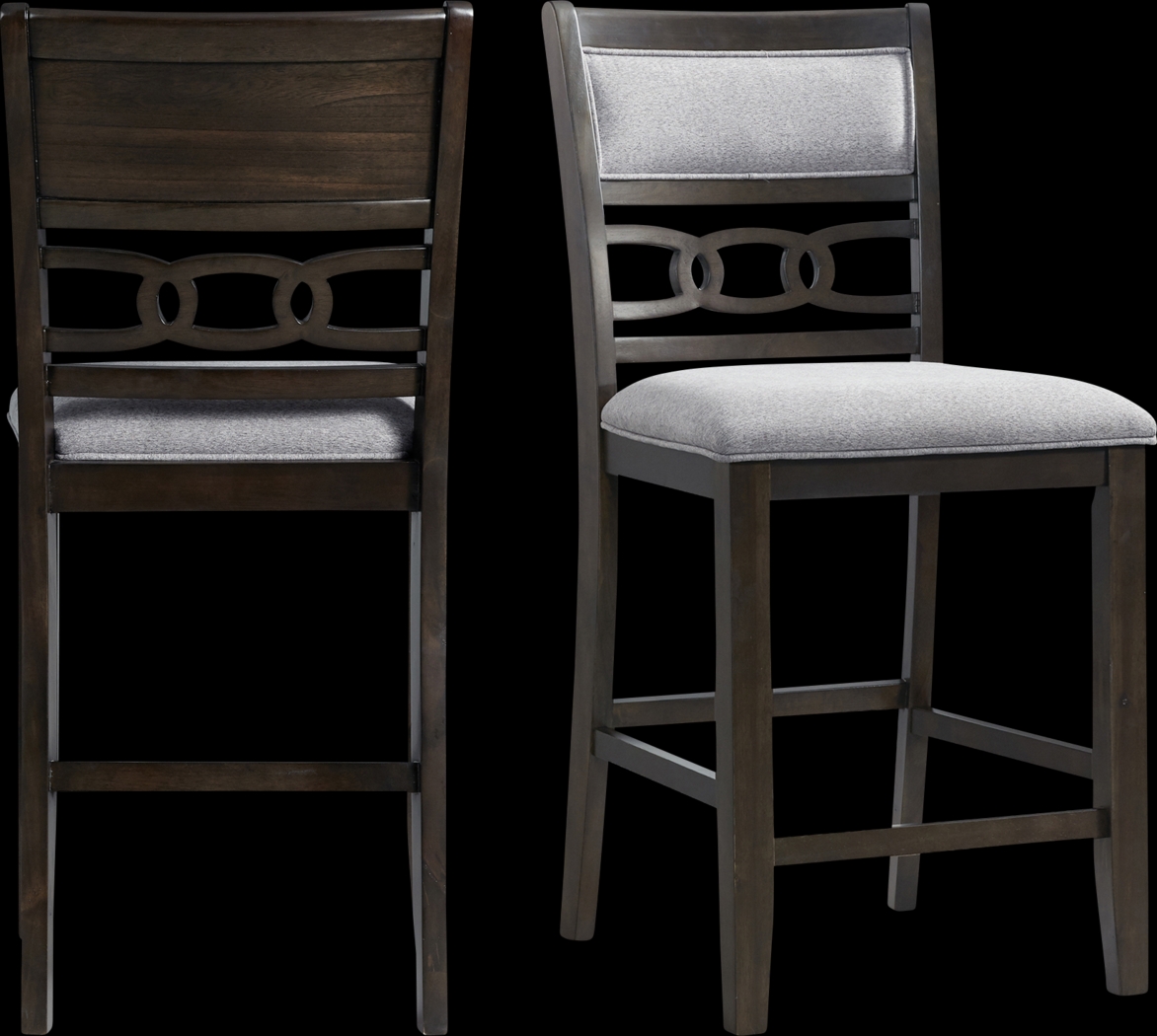 Kudzu Walnut Counter Height Stool, Set of 2 - Thumbnail - Image 1