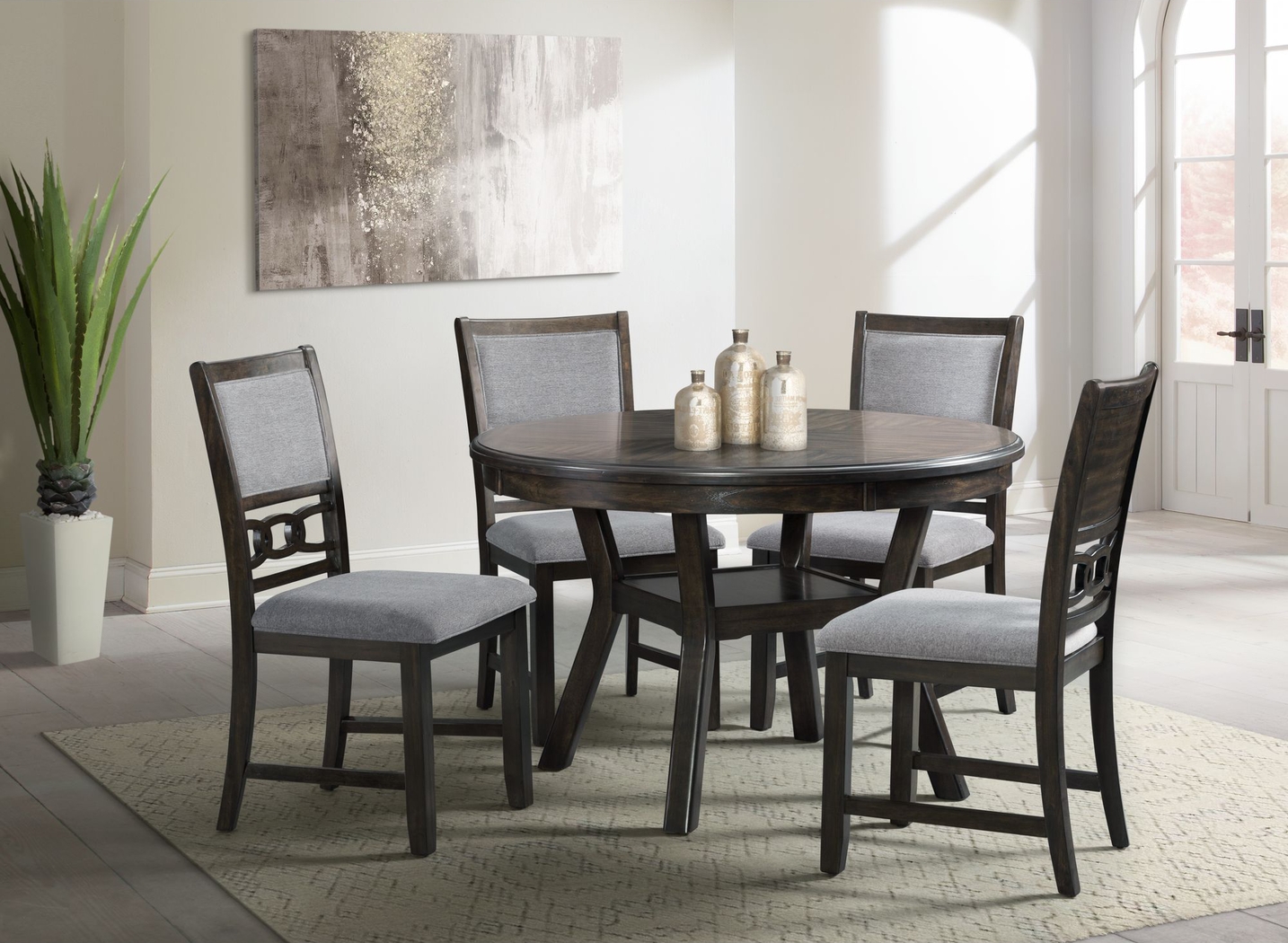 Kudzu Walnut Side Chair, Set of 2 - Thumbnail - Image 2