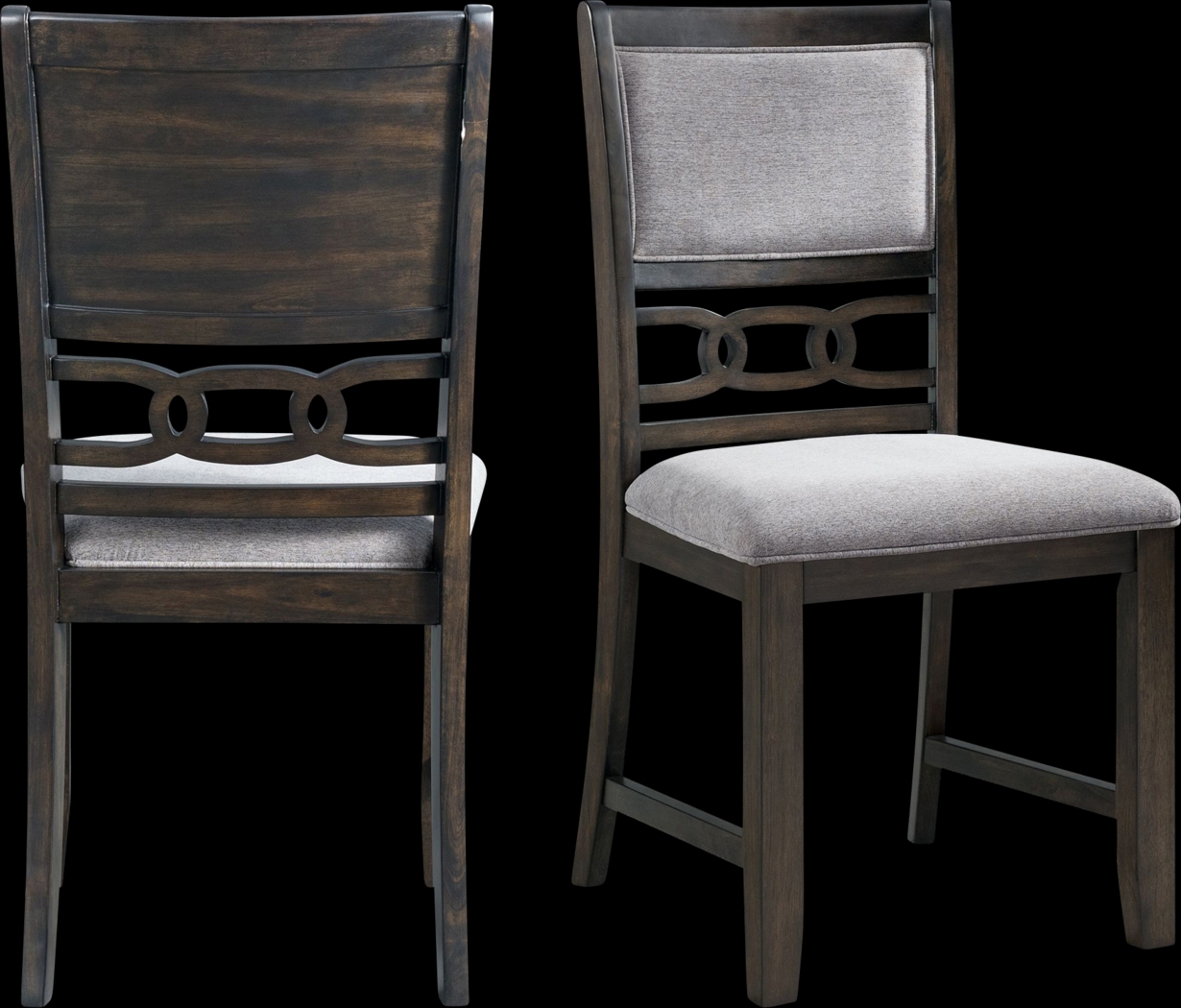 Kudzu Walnut Side Chair, Set of 2 - Thumbnail - Image 1