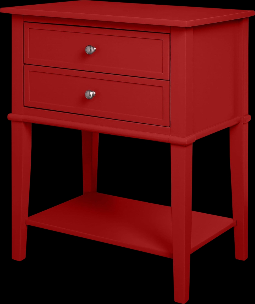 Kuhle Red Accent Table - Thumbnail - Image 2