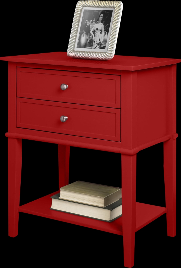 Kuhle Red Accent Table - Thumbnail - Image 1