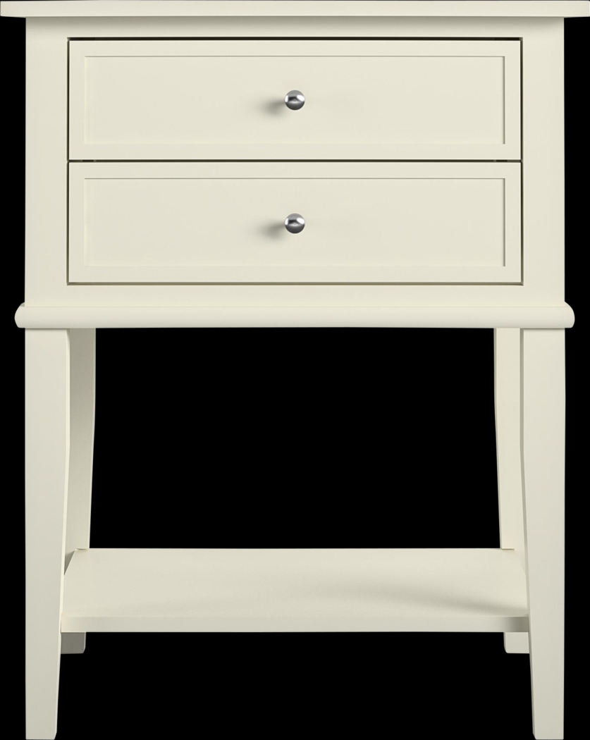 Kuhle White Accent Table - Thumbnail - Image 1