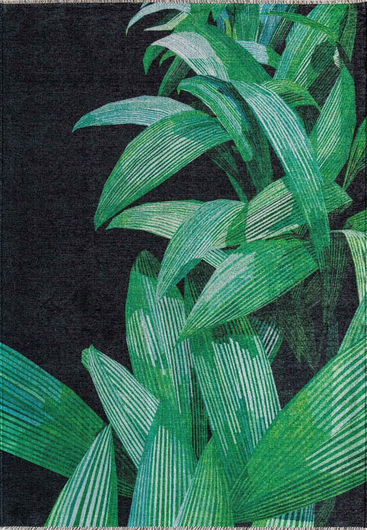 Kulaca Black 7'10 x 10' Rug - Thumbnail - Image 1