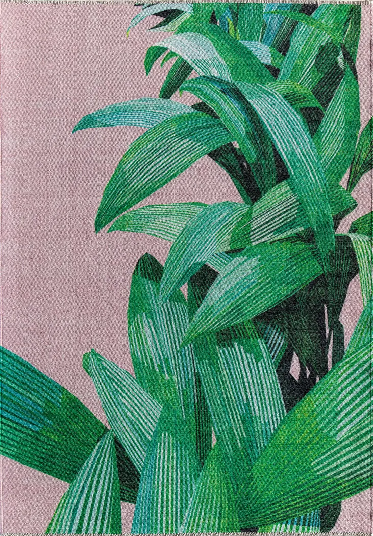 Kulaca Pink 5'3 x 7' Rug - Thumbnail - Image 1