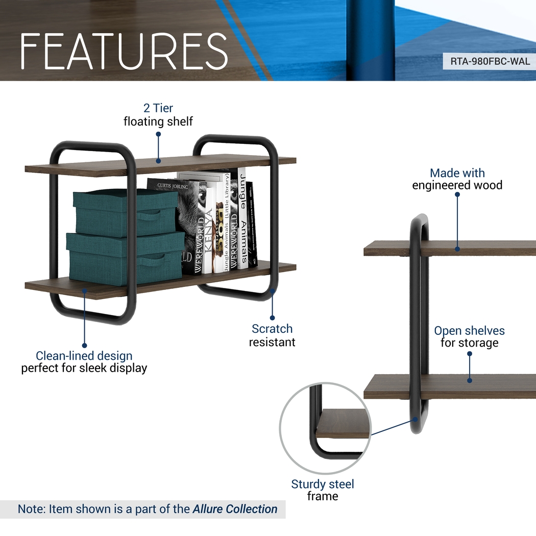 Kulanga Walnut Wall Shelf - Thumbnail - Image 3