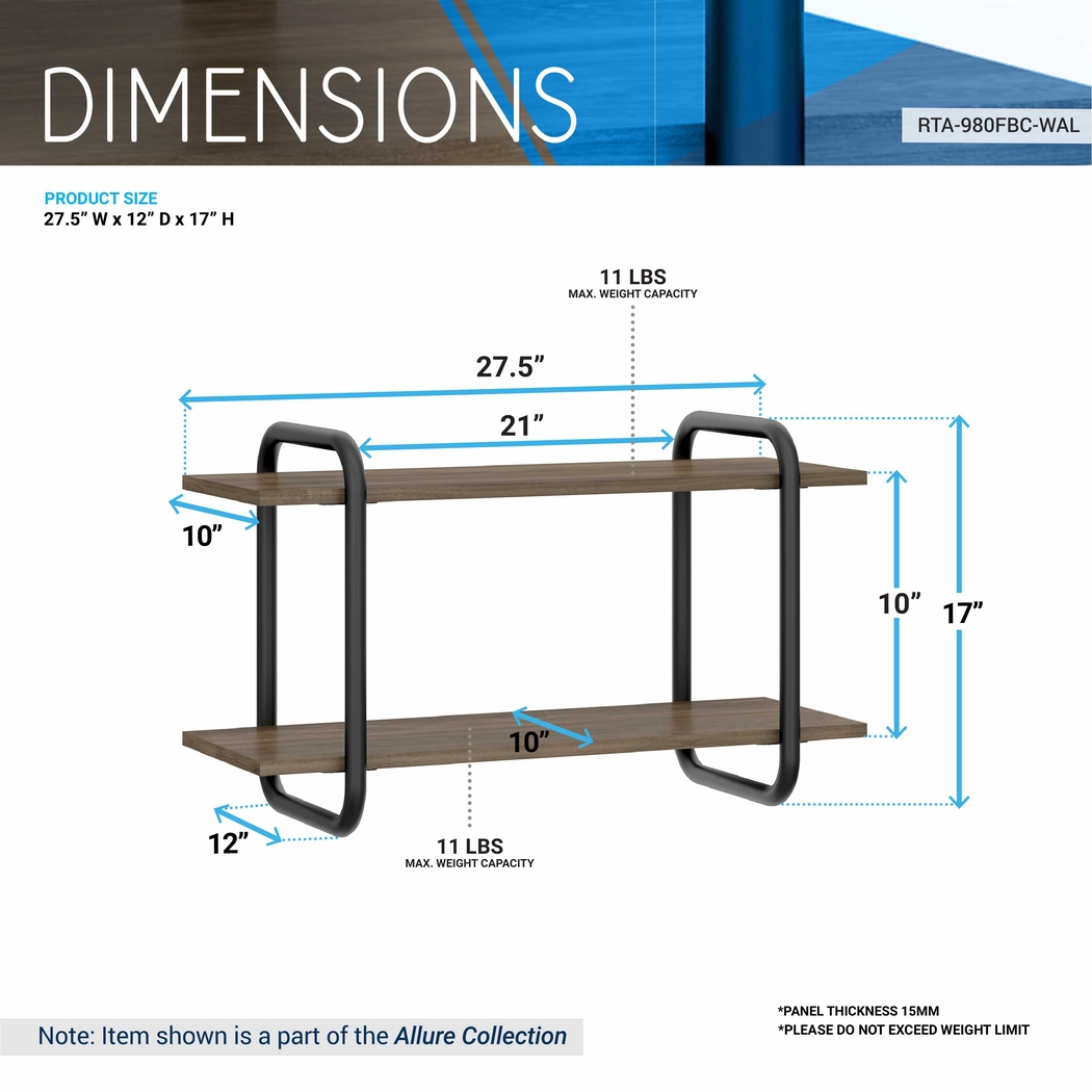 Kulanga Walnut Wall Shelf - Thumbnail - Image 4