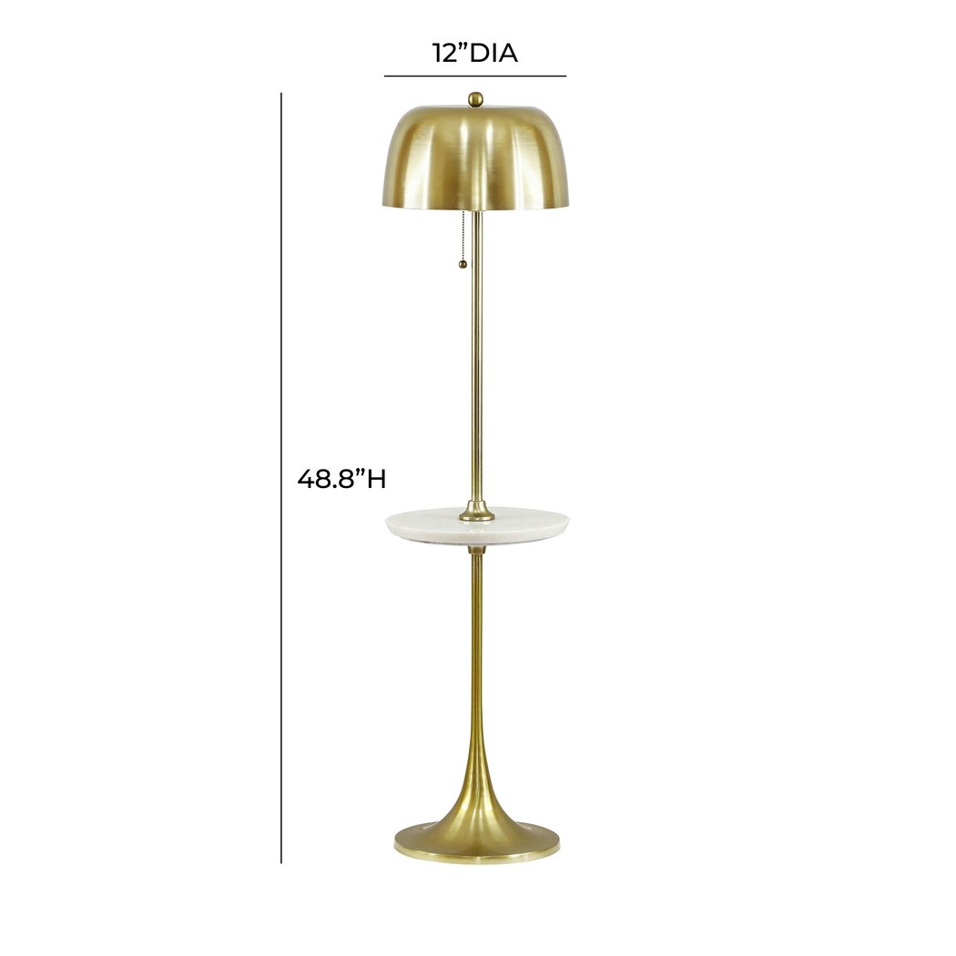 Kulick Post Brass Floor Lamp - Thumbnail - Image 4