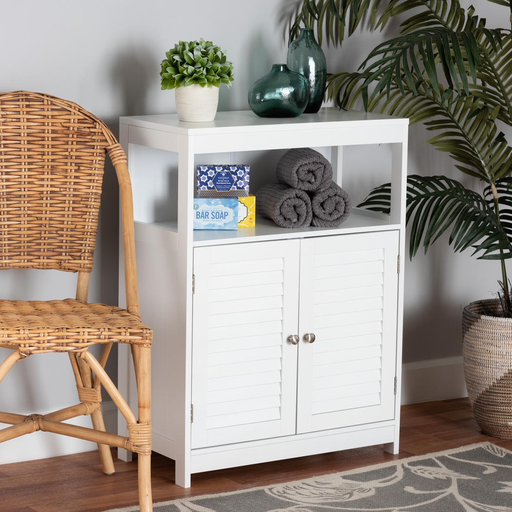 Kunesh White Accent Cabinet - Thumbnail - Image 3