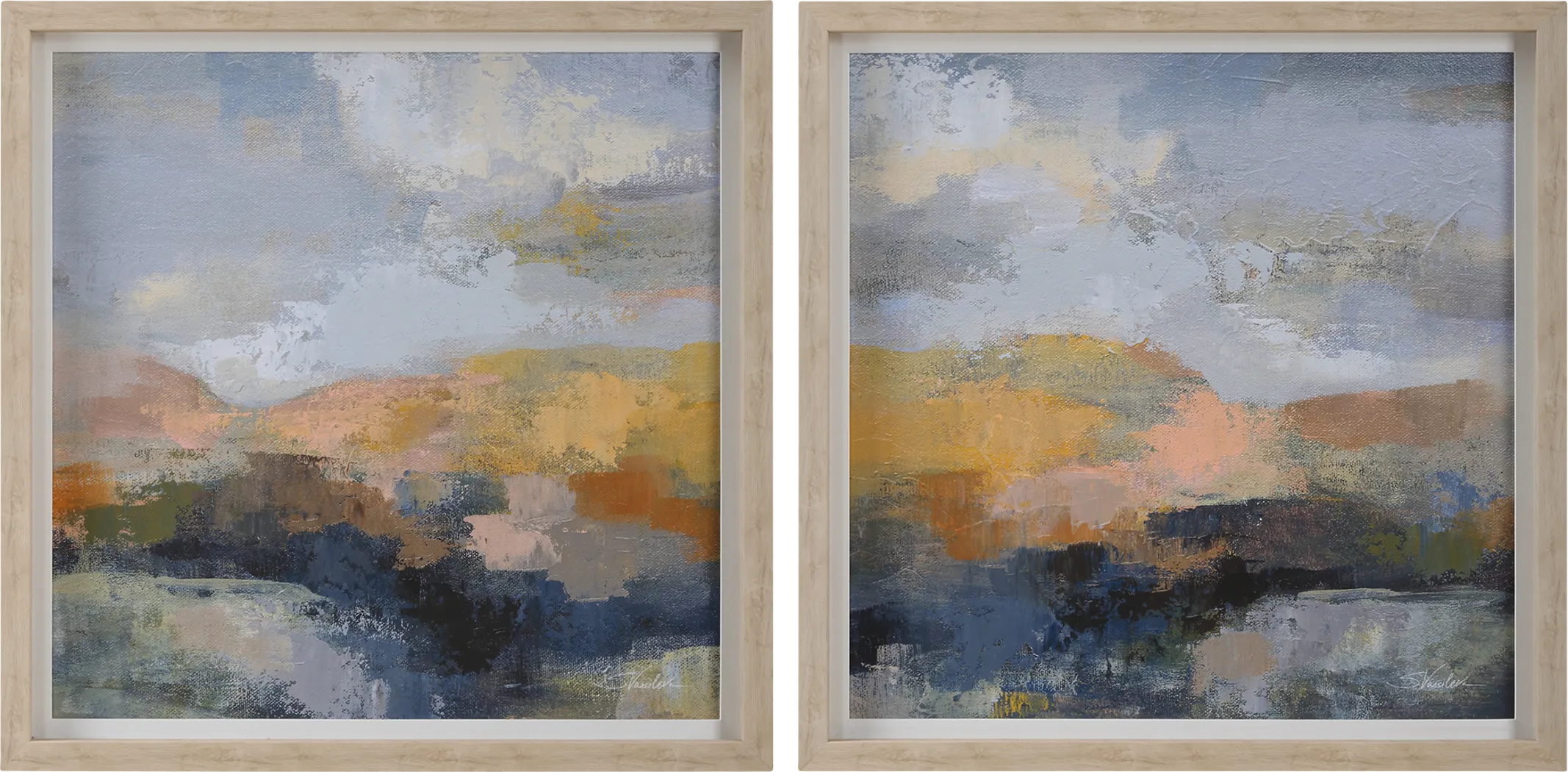 Kurte Brown Artwork, Set of 2 - Thumbnail - Image 1