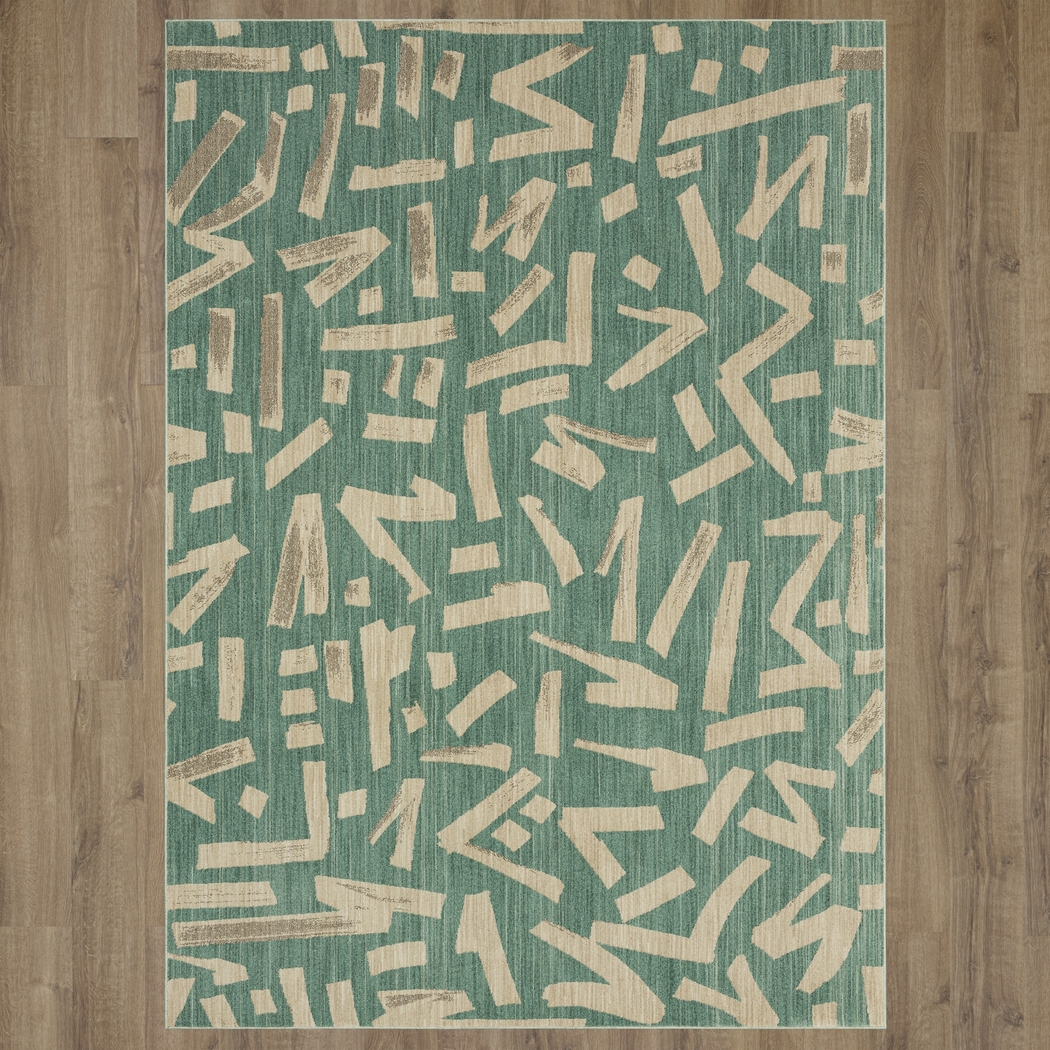 Stacy Garcia Kusal Green 8' x 11' Rug - Thumbnail - Image 3