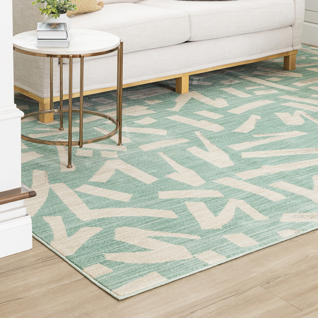 Stacy Garcia Kusal Green 8' x 11' Rug - Thumbnail - Image 4