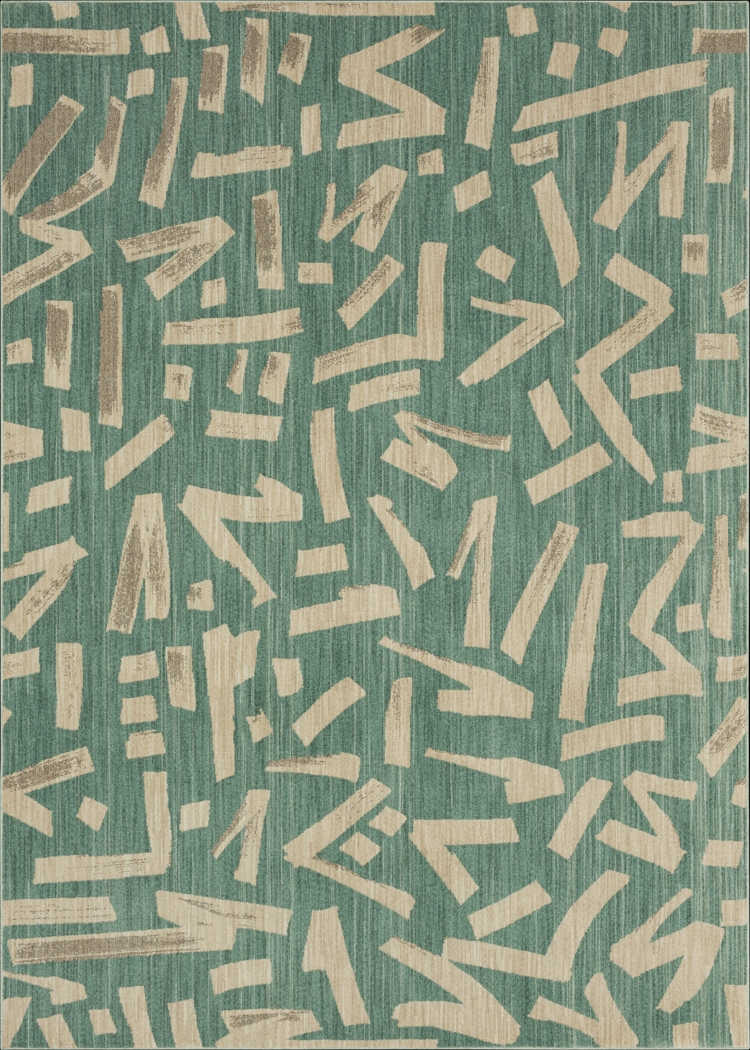 Stacy Garcia Kusal Green 8' x 11' Rug - Thumbnail - Image 1