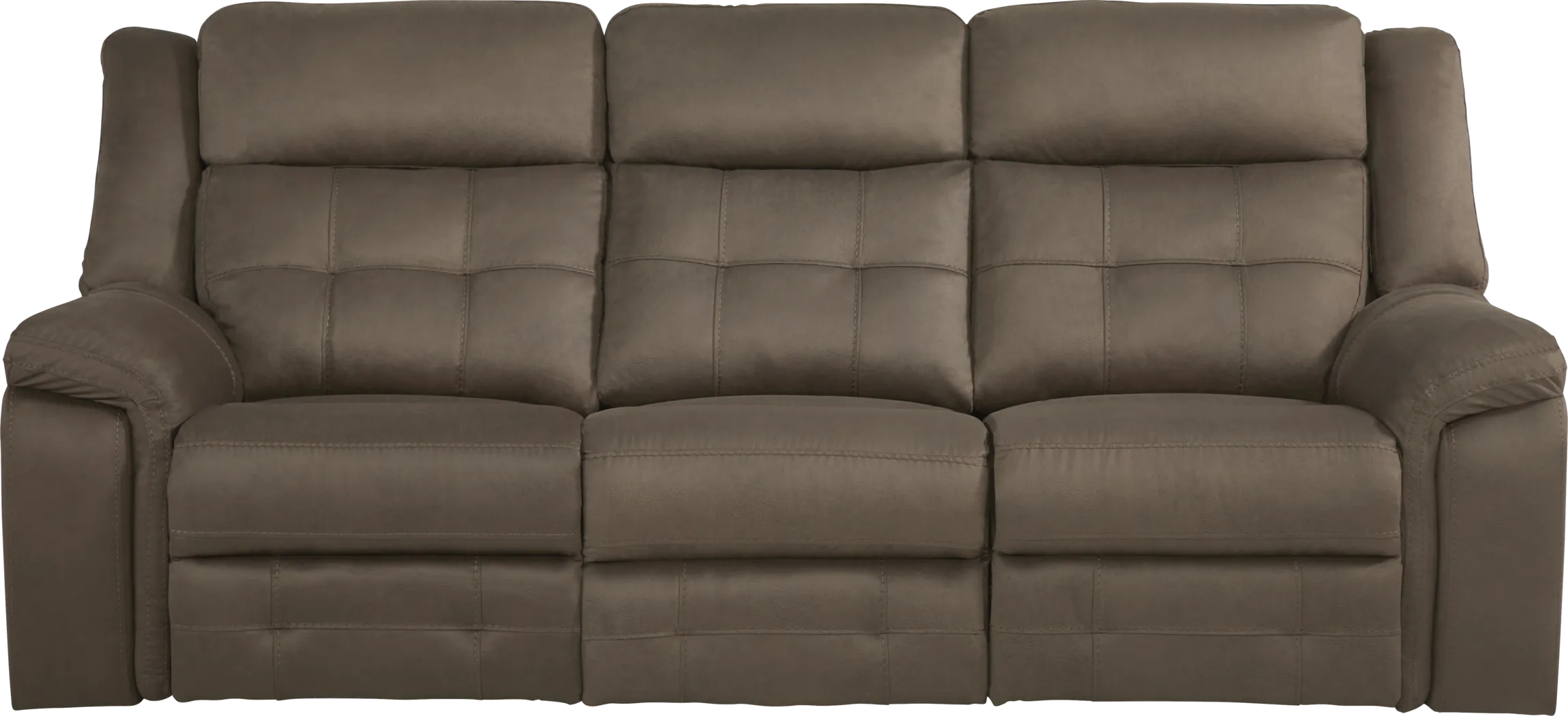 Kusel Brown Reclining Sofa - Thumbnail - Image 1