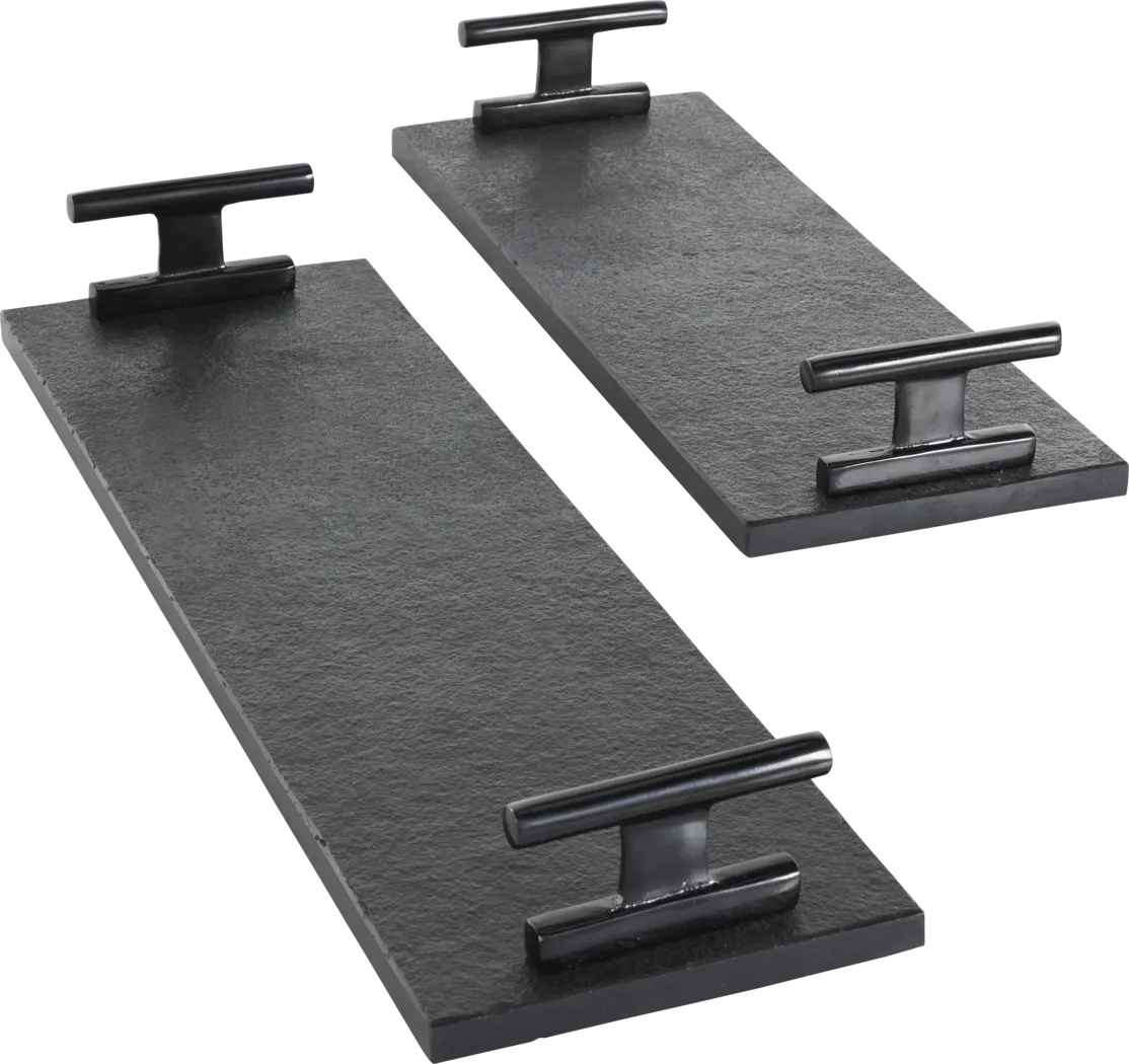 Kusra Black Tray, Set of 2 - Thumbnail - Image 7