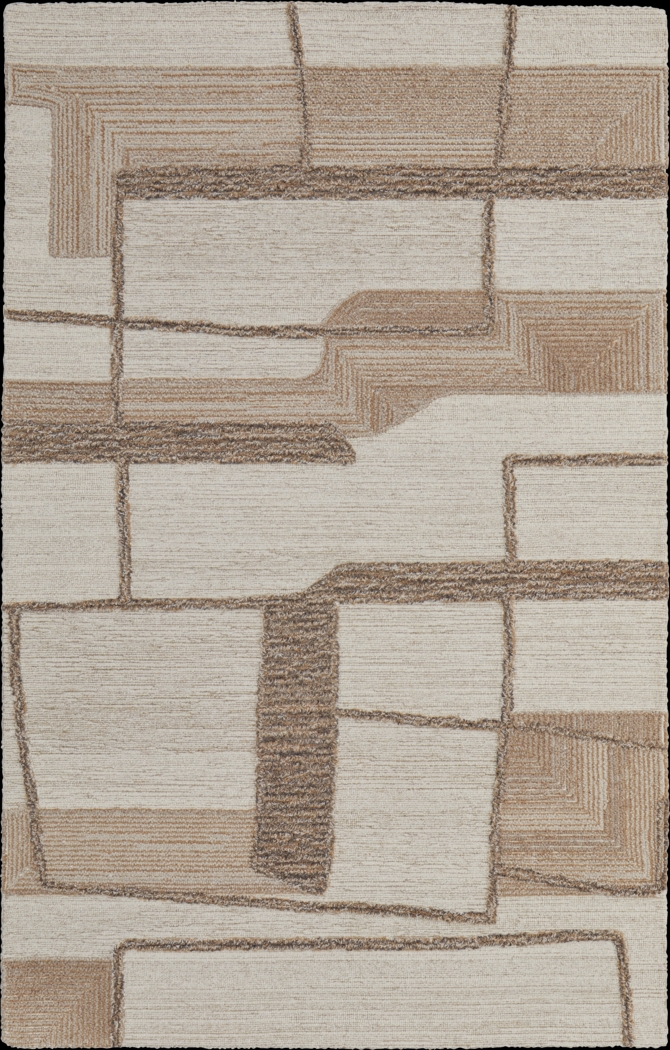 Kutubo Brown 5' x 8' Rug - Thumbnail - Image 1