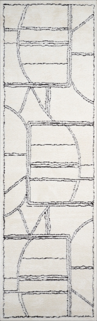 Kwaye White 2'6 x 10' Runner Rug - Thumbnail - Image 1