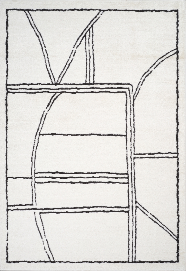 Kwaye White 5'3 x 7'6 Rug - Thumbnail - Image 1