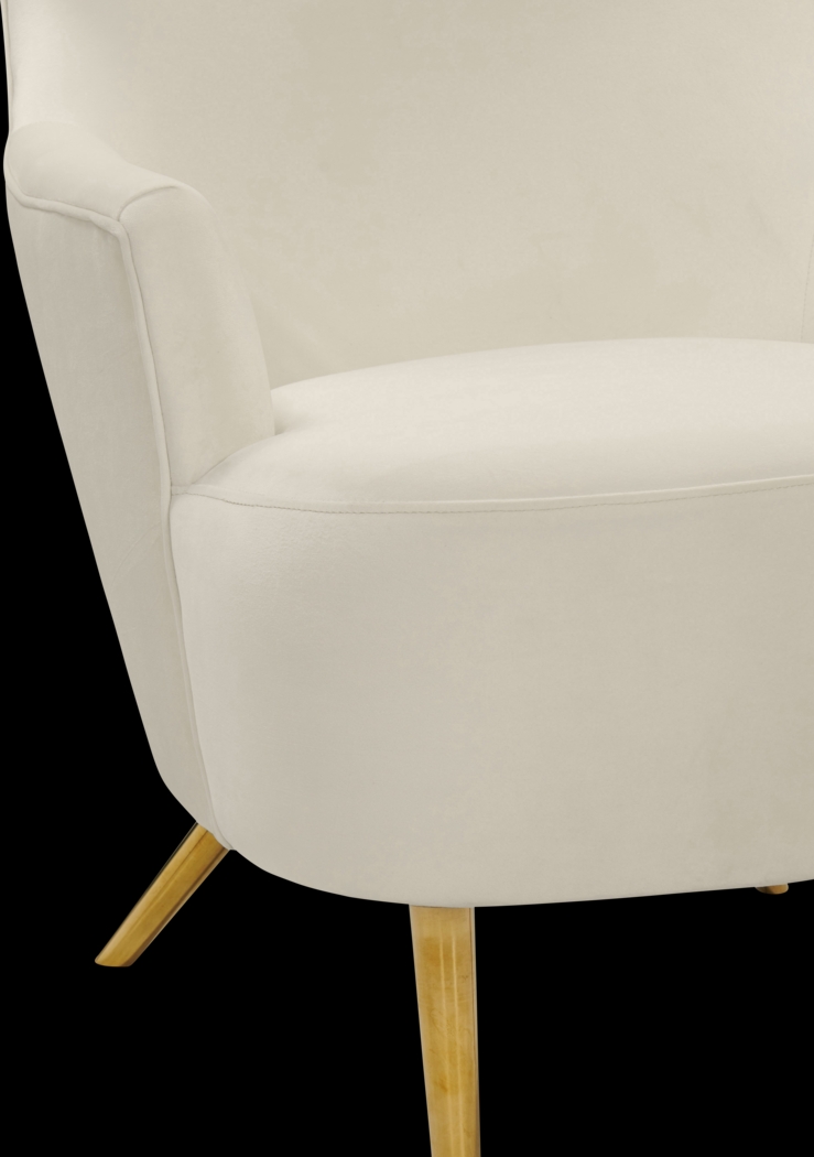 Kweisi Cream Accent Chair - Thumbnail - Image 3