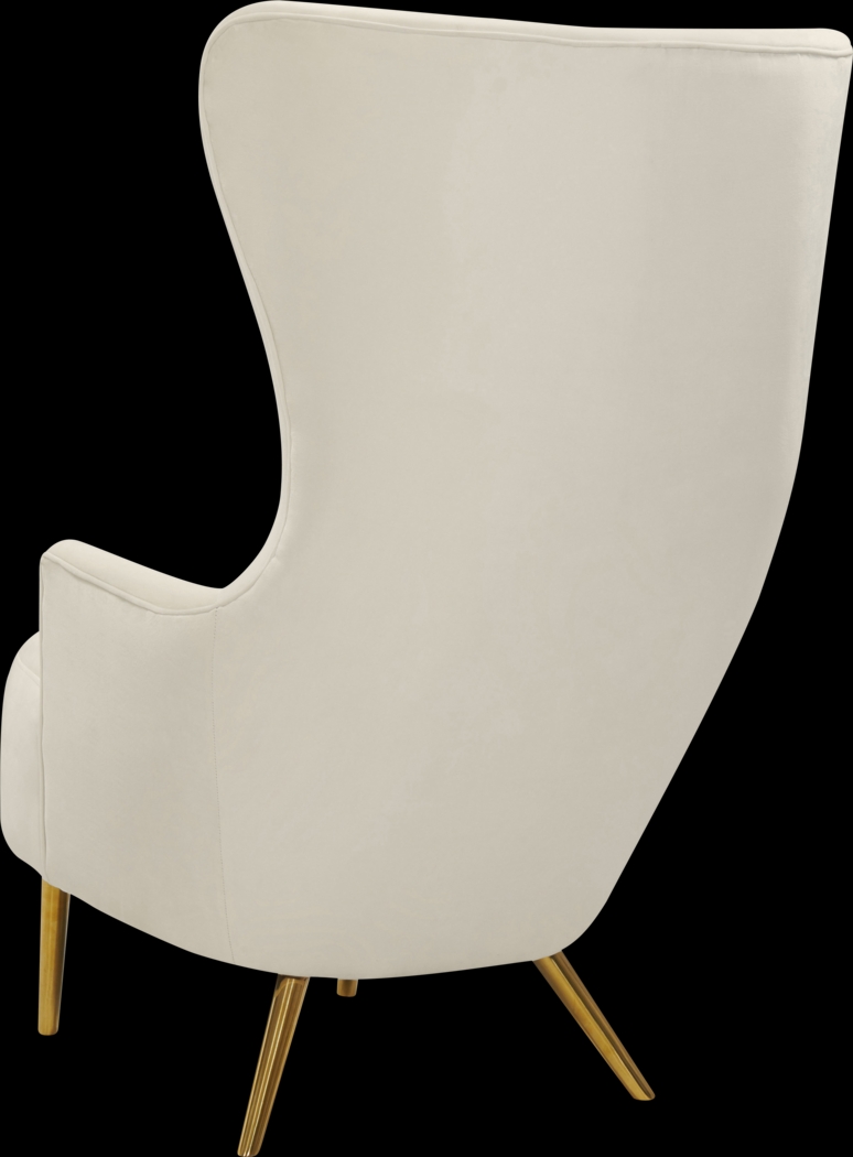 Kweisi Cream Accent Chair - Thumbnail - Image 4