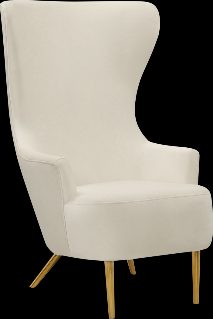 Kweisi Cream Accent Chair - Thumbnail - Image 1