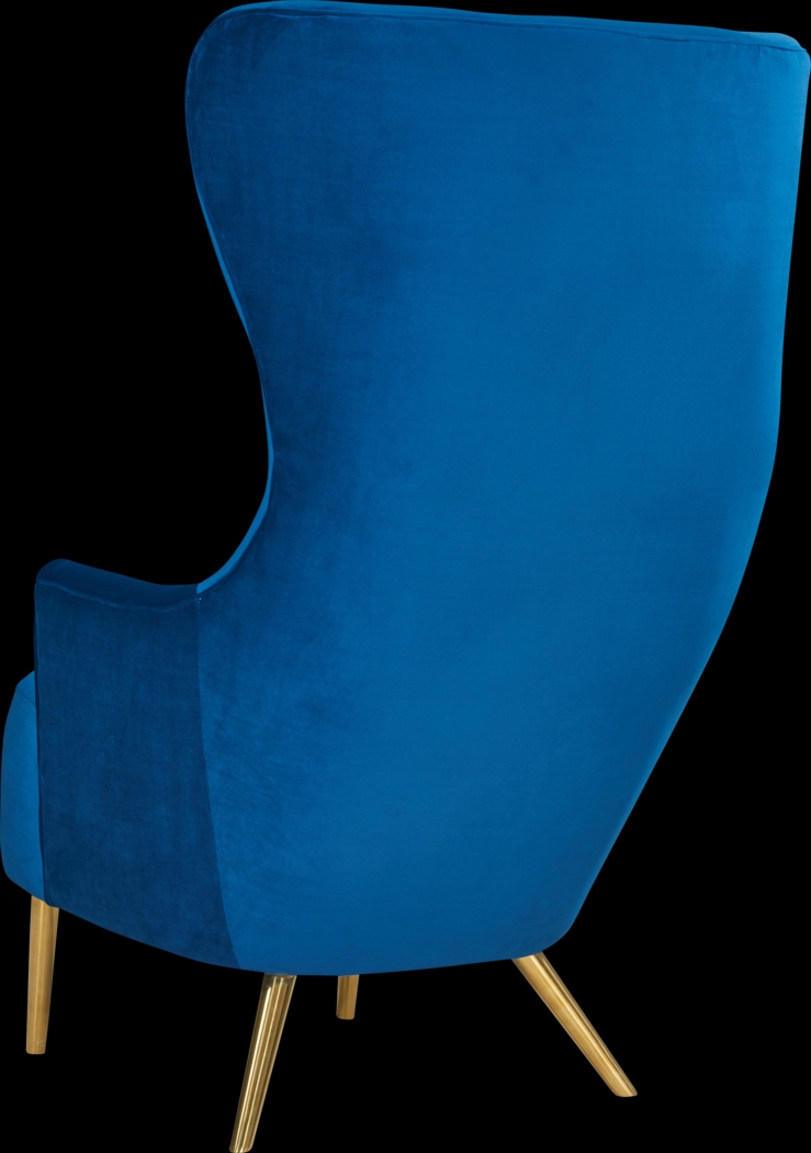 Kweisi Navy Accent Chair - Thumbnail - Image 4