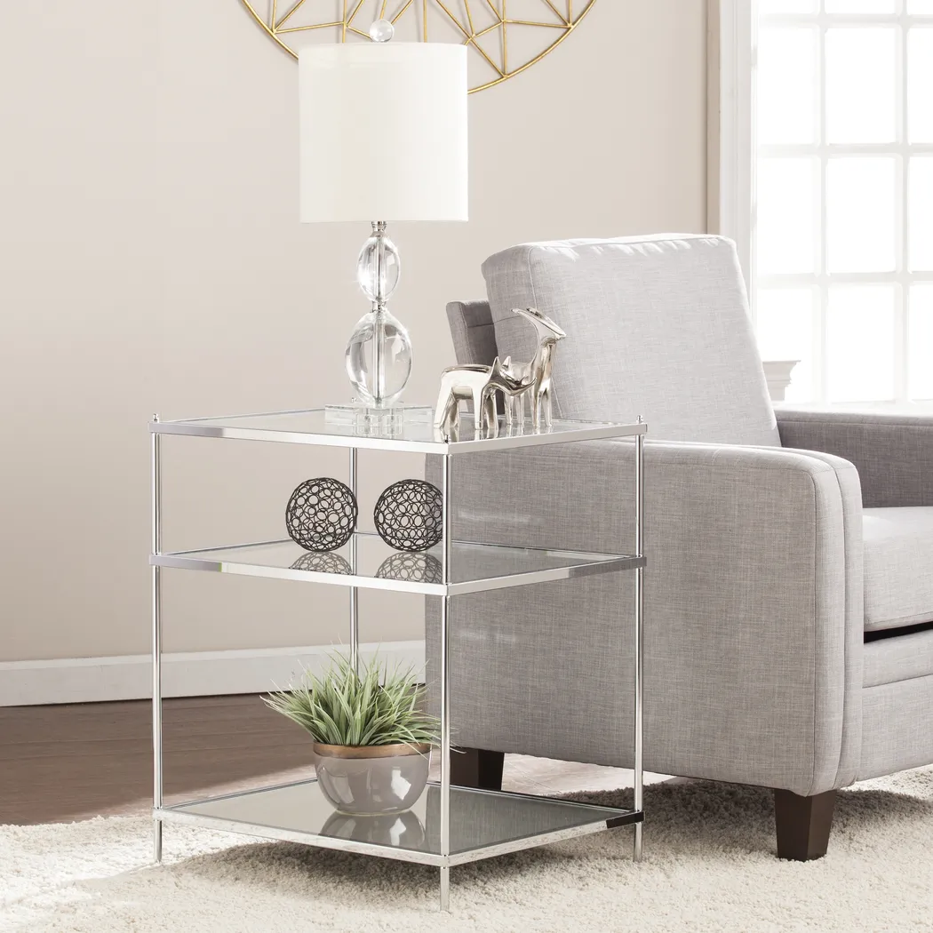 Kyaz Silver End Table - Thumbnail - Image 2