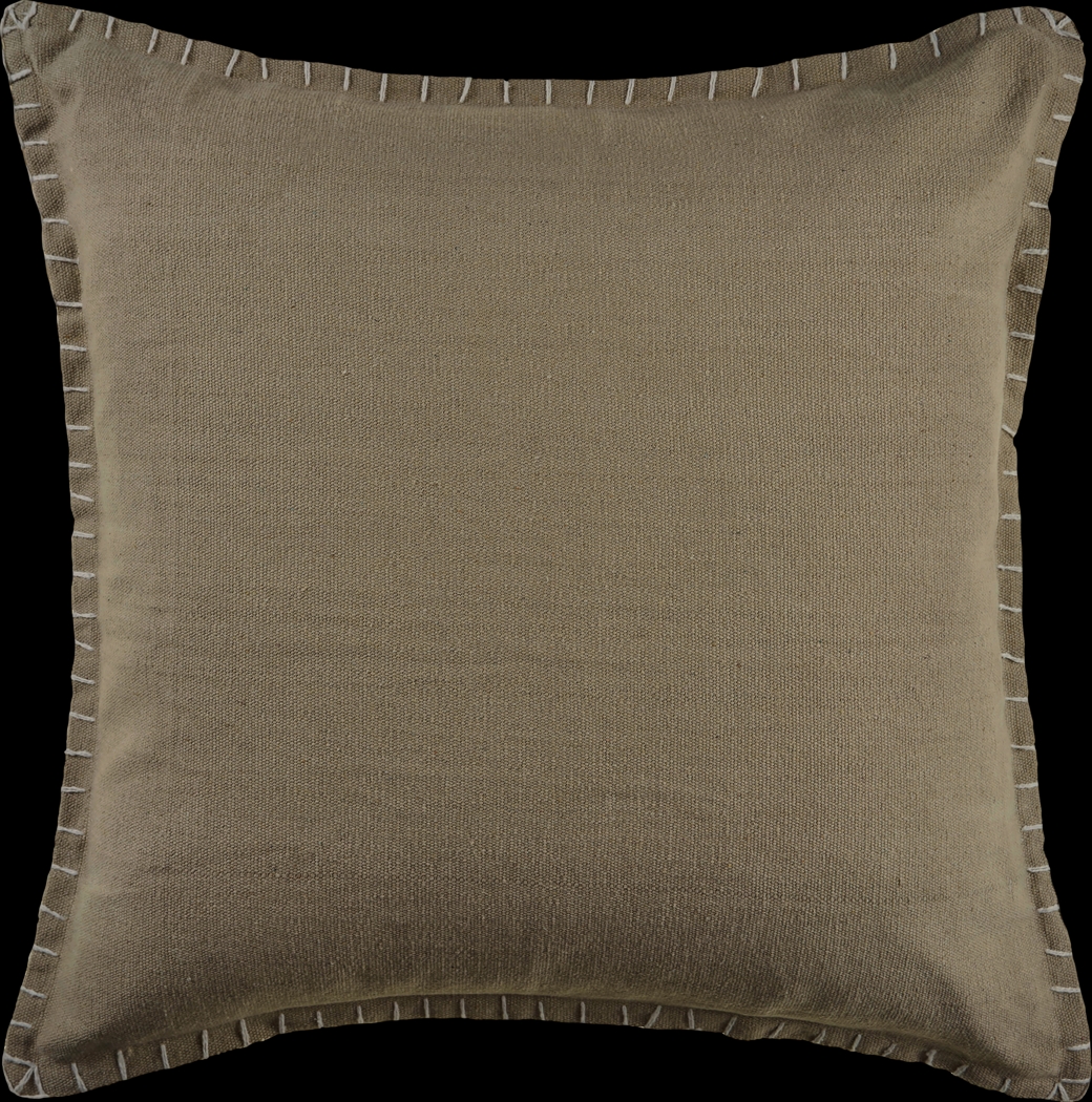 Kyenna Brown Throw Pillow - Thumbnail - Image 1