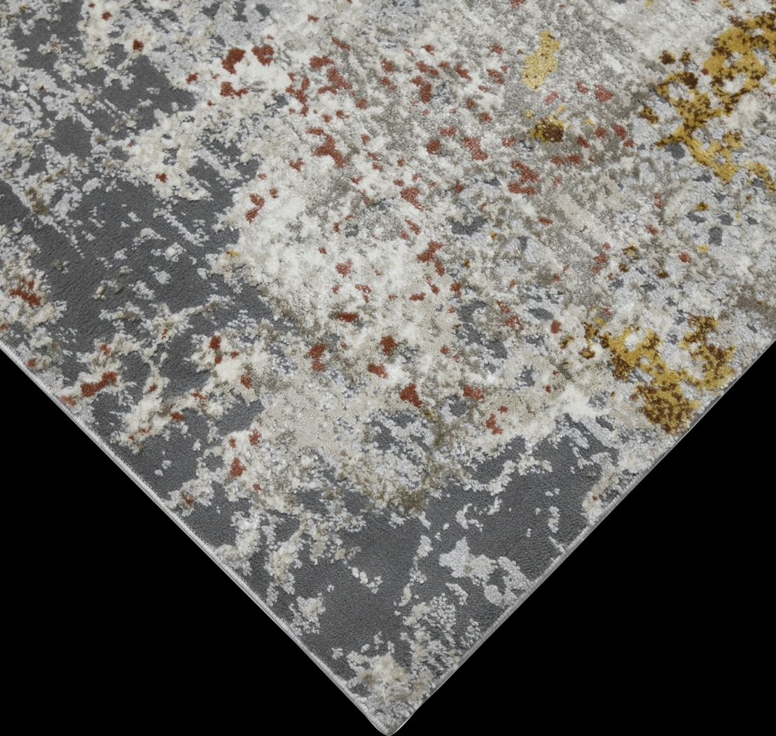 Kyish Ivory/Gray 5'3 x 7'9 Rug - Thumbnail - Image 3