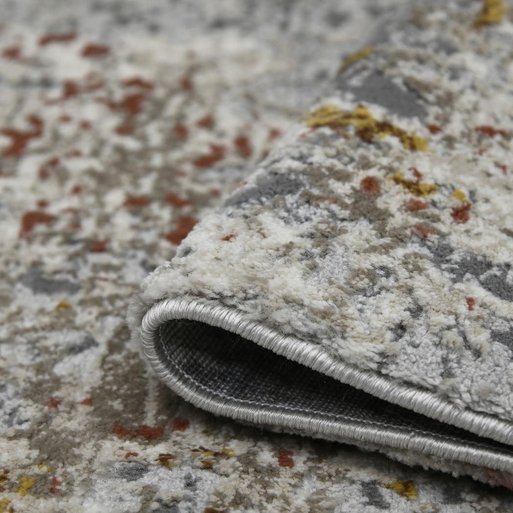 Kyish Ivory/Gray 5'3 x 7'9 Rug - Thumbnail - Image 5