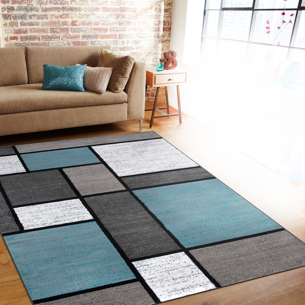 Kylan Blue 5'3 x 7'3 Rug - Thumbnail - Image 4