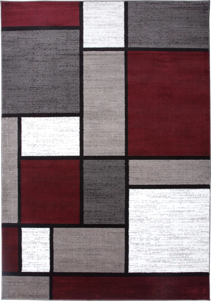 Kylan Red 5'3 x 7'3 Rug - Thumbnail - Image 1
