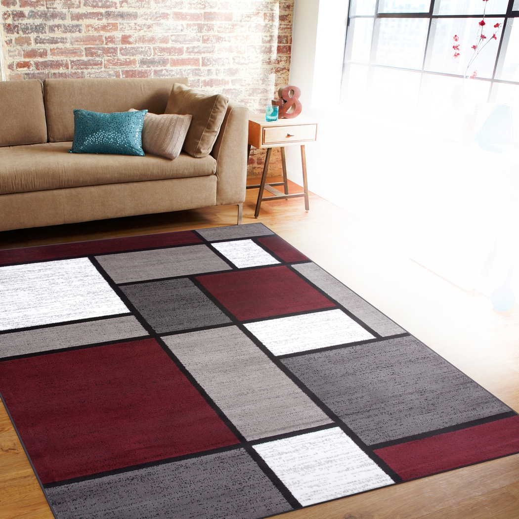 Kylan Red 7'10 x 10'2 Rug - Thumbnail - Image 3
