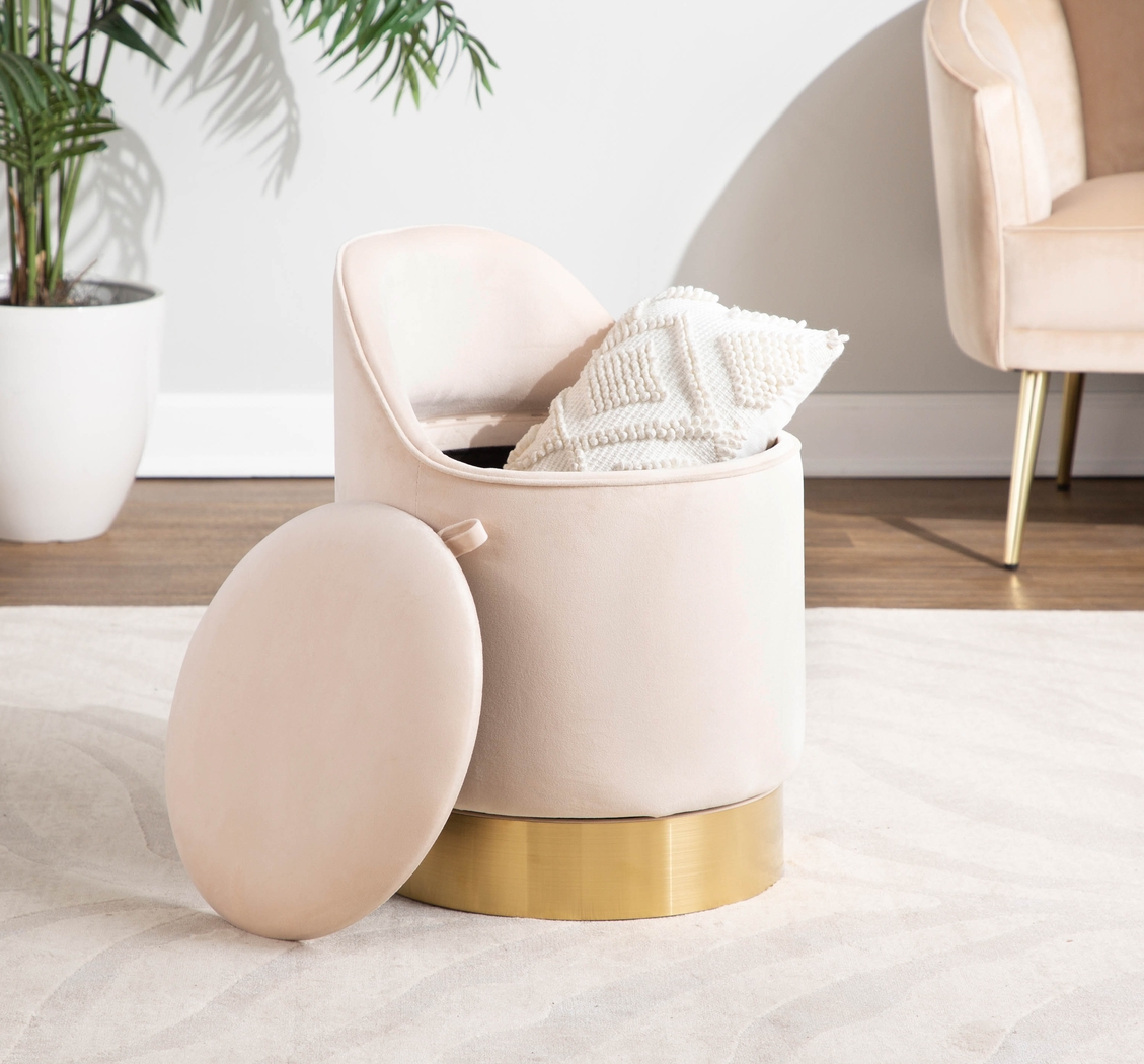 Kylman Cream Vanity Stool - Thumbnail - Image 13