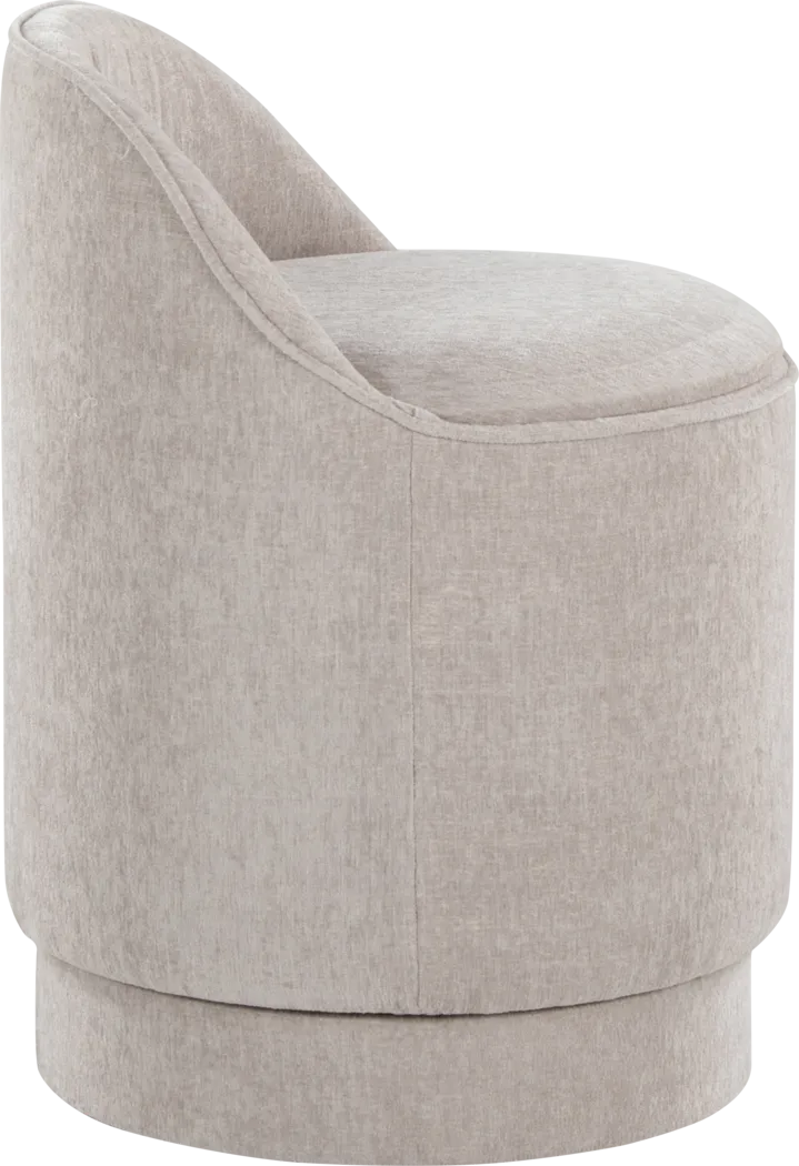Kylman II Gray Vanity Stool - Thumbnail - Image 6
