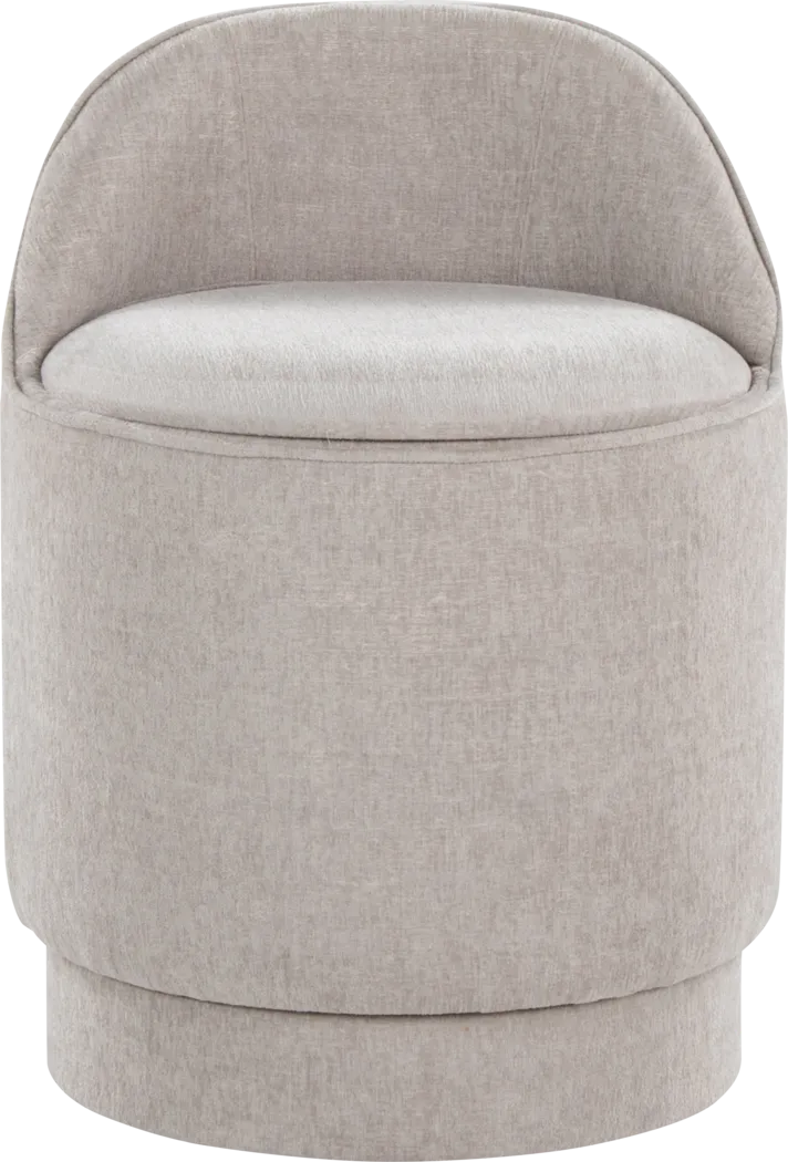Kylman II Gray Vanity Stool - Thumbnail - Image 9