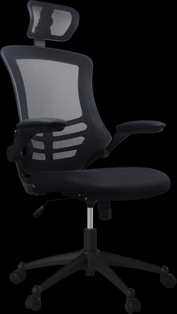 Kyman Black Office Chair - Thumbnail - Image 1