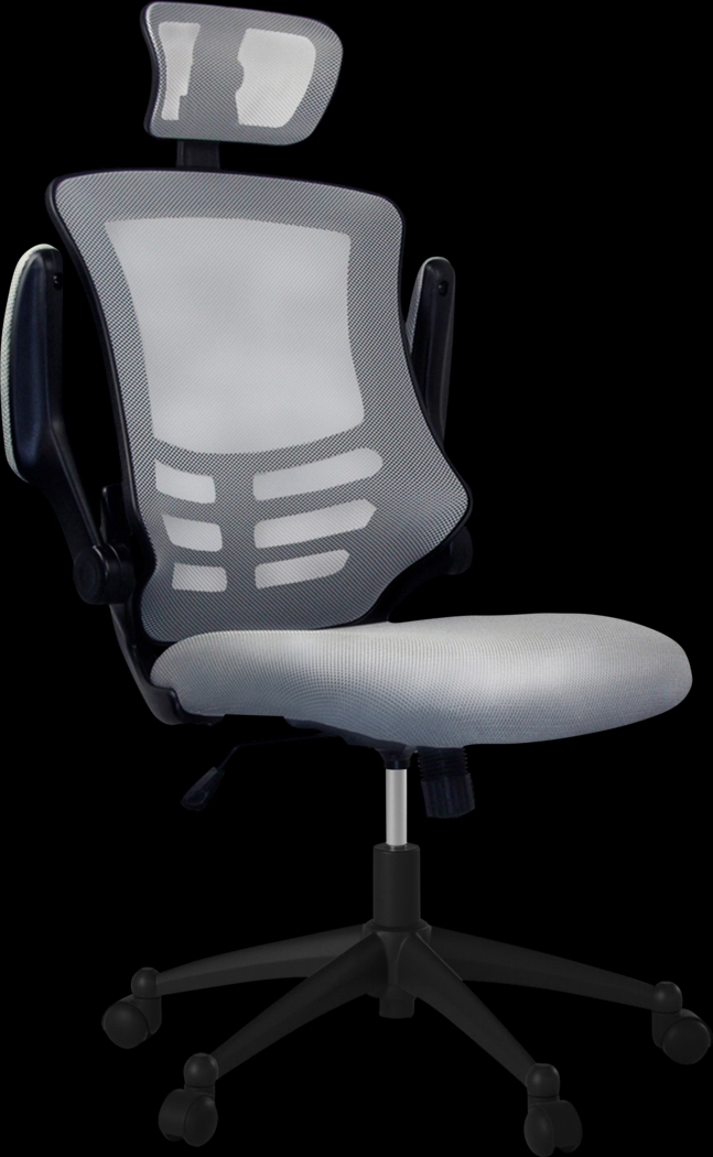 Kyman Gray Office Chair - Thumbnail - Image 3