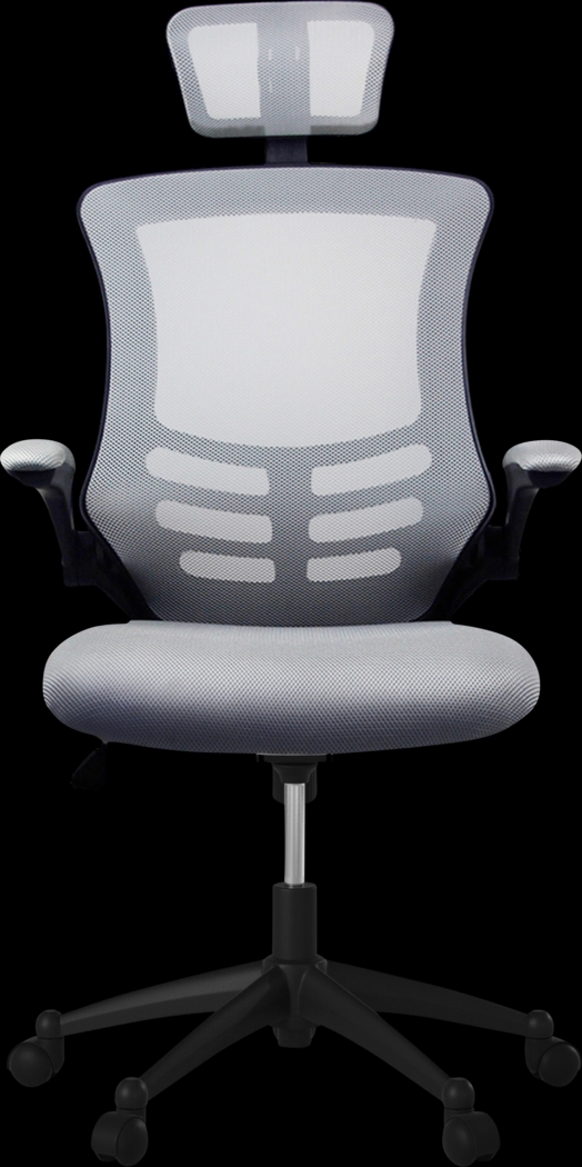 Kyman Gray Office Chair - Thumbnail - Image 1