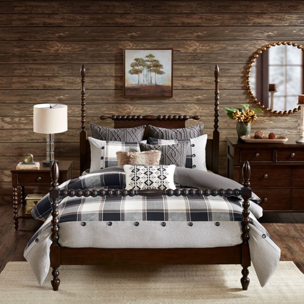 Kyndle Brown Queen Comforter Set - Thumbnail - Image 2