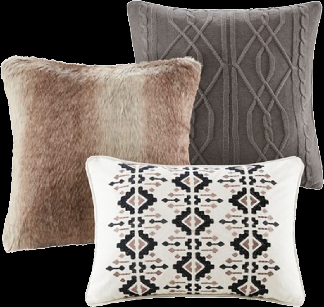 Kyndle Brown Queen Comforter Set - Thumbnail - Image 13