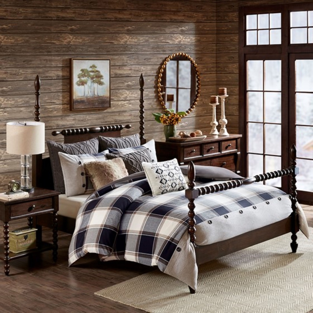 Kyndle Brown Queen Comforter Set - Thumbnail - Image 3
