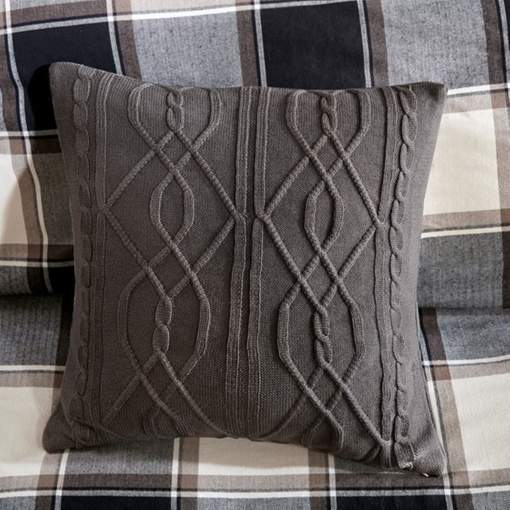 Kyndle Brown Queen Comforter Set - Thumbnail - Image 6