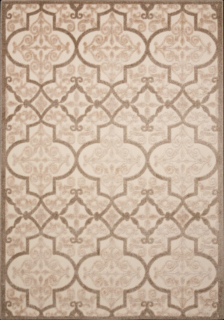 Kyrah Cream 8' x 11' Indoor/Outdoor Rug - Thumbnail - Image 1
