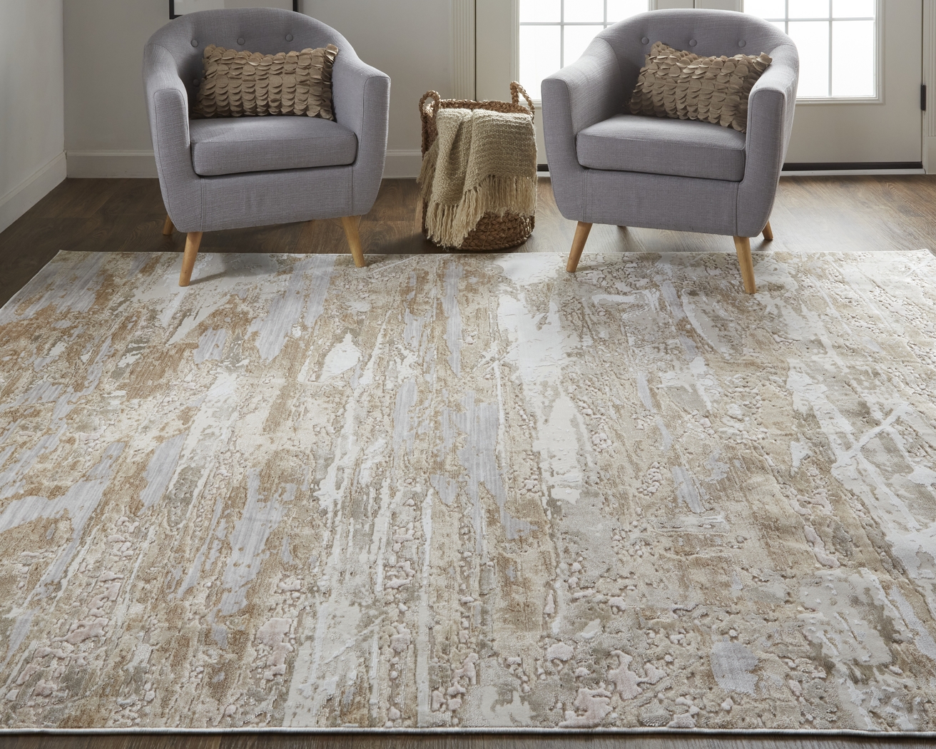 Kyva Ivory 4' x 6' Rug - Thumbnail - Image 2