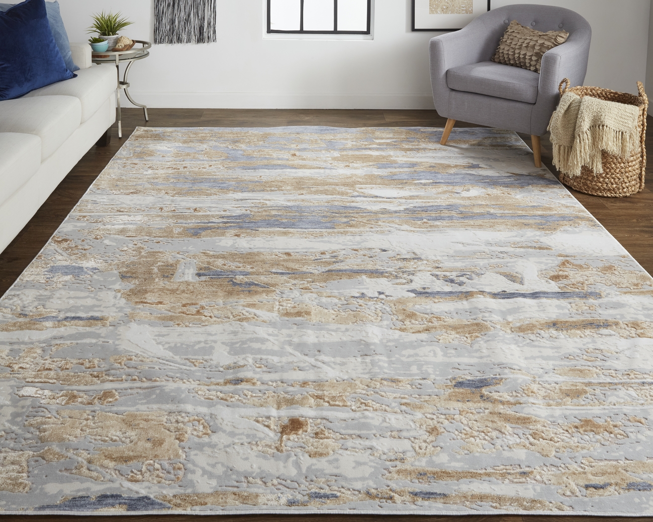 Kyva Tan 4' x 6' Rug - Thumbnail - Image 3