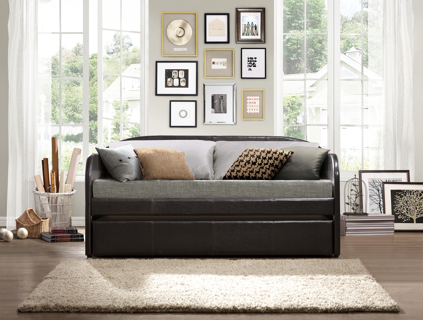 La Bayard Brown Daybed with Twin Storage Trundle - Thumbnail - Image 2